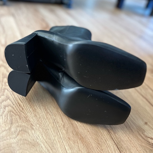 Marc Fisher Ankle Leather Black Booties US 8.5 - Picture 13 of 16